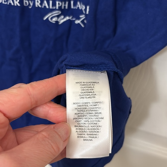 Polo Ralph Lauren bear navy T shirt NWT large - Picture 6 of 7